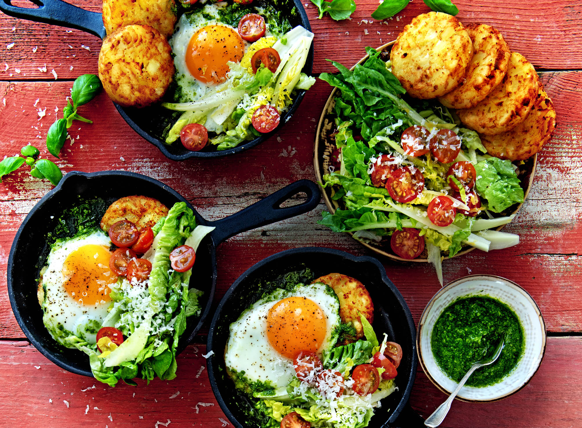 Recept Pesto eieren
