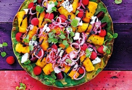 Aardappelkroketjes met geroosterde biet