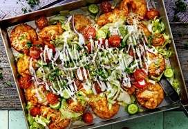 Rösti-traybake kapsalon-style